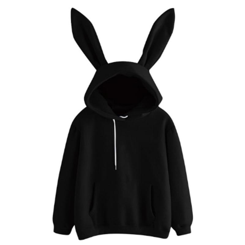 Harajuku Guardian Hooded Rabbit Sweatshirt - Image 2