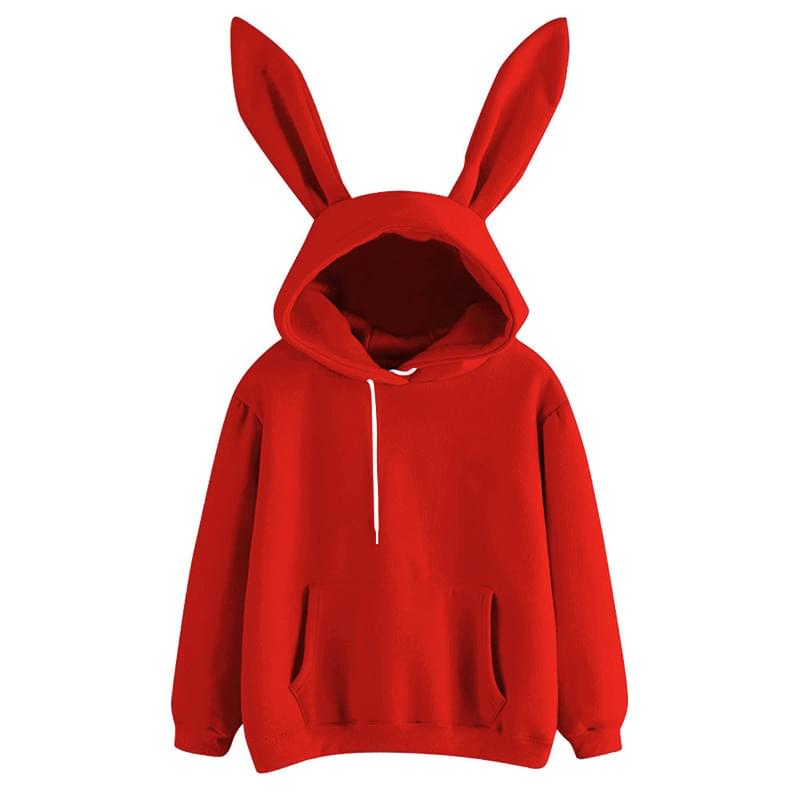 Harajuku Guardian Hooded Rabbit Sweatshirt - Image 3