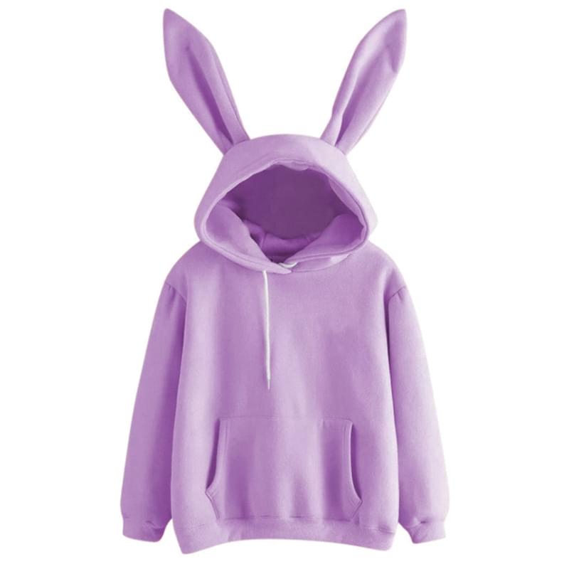 Harajuku Guardian Hooded Rabbit Sweatshirt - Image 4