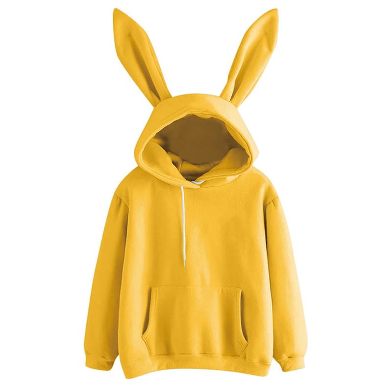 Harajuku Guardian Hooded Rabbit Sweatshirt - Image 5