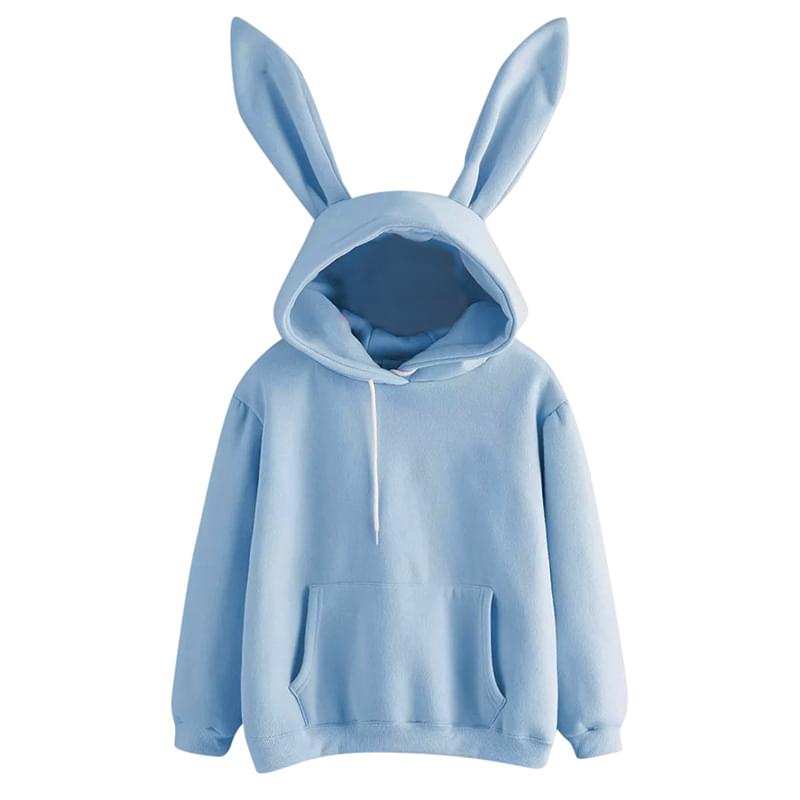 Harajuku Guardian Hooded Rabbit Sweatshirt - Image 6